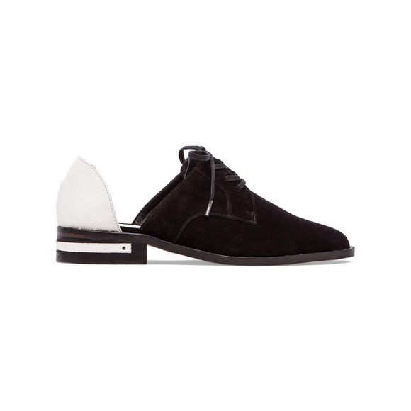 Freda Salvador Wit Black Suede & White Lizard 7 - Picture 1 of 1